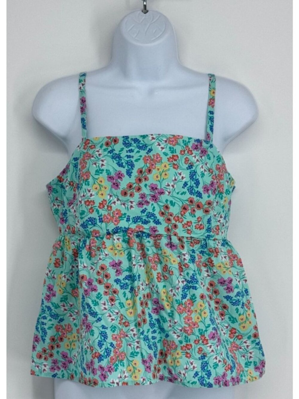J.Crew Women 6 Floral Tank Babydoll Top Cottage Fairy Whimsy Festival